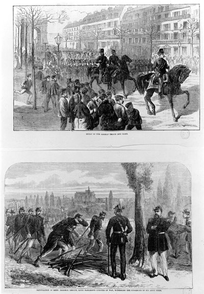 Entry of the German Troops into Paris, 2nd March 1871; Capitulation of Metz, 27th October 1870, Marshal Leboeuf, Louis Napoleon